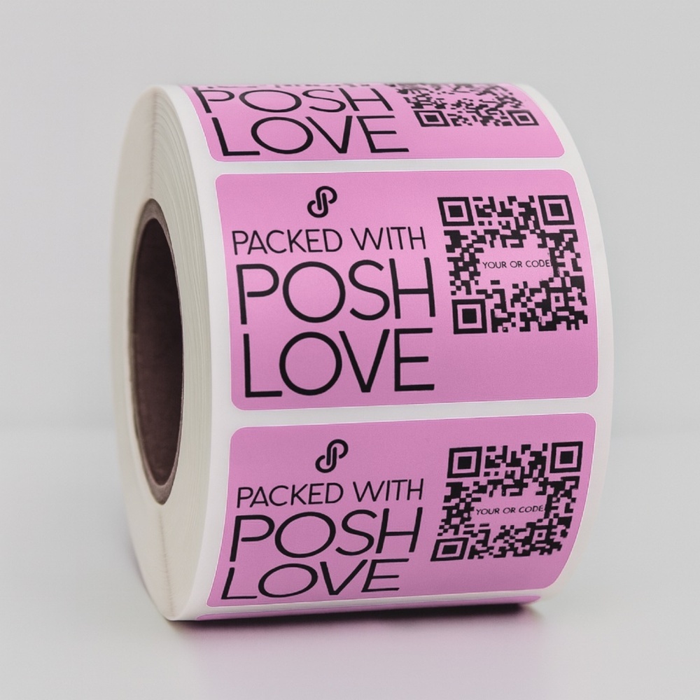 Custom Closet Name Sticker 2.25″×1.25″ Personalized QR-Code Labels